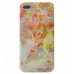 iPhone 7 Plus - TPU IMD Soft Full Case Printing Protective Cover Case - Yellow Crystal Stone Pattern